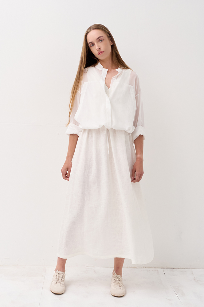 Сорочка-бомбер бавовна айворі (Р125)